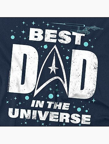 Camiseta best dad in the universe día del padre para hombre - star trek