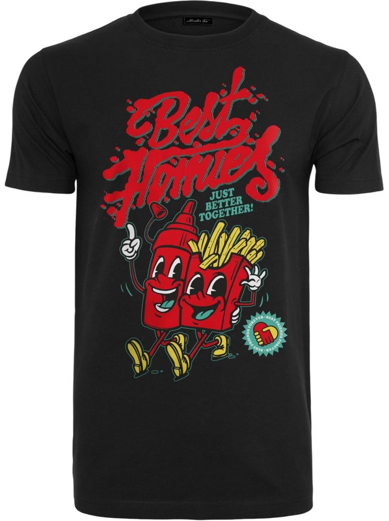 Camiseta best homies para hombre - mister tee Negro - Kiabi