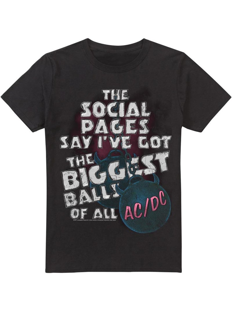 Camiseta big balls para hombre - acdc Negro - Kiabi