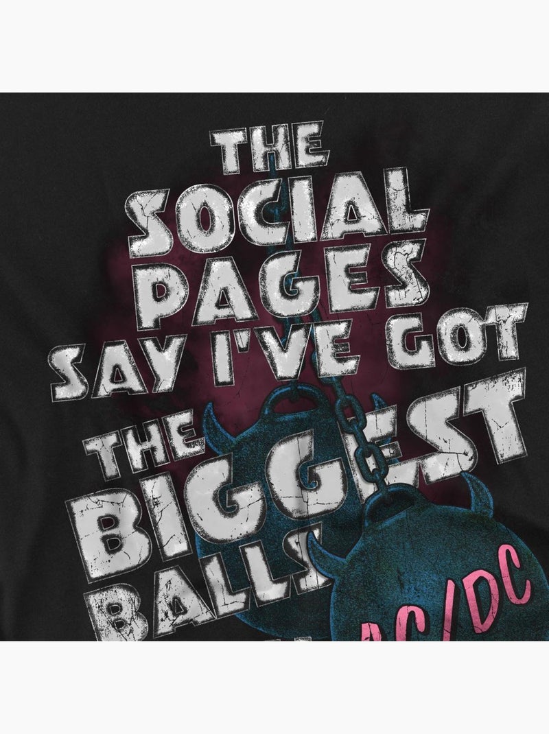 Camiseta big balls para hombre - acdc Negro - Kiabi