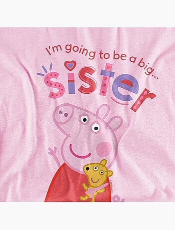 Camiseta big sister para niños/niñas - peppa pig