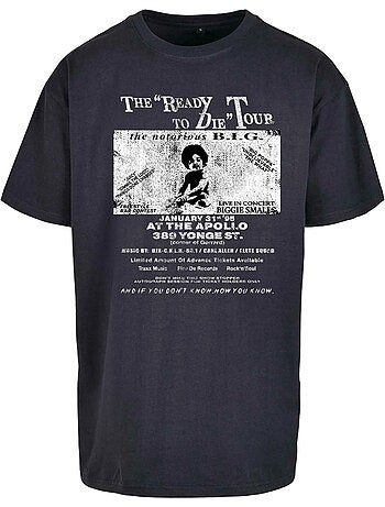 Camiseta biggie tour para hombre - mister tee