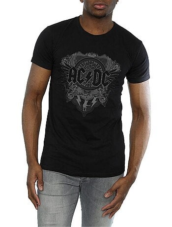 Camiseta black ice de algodón para hombre - acdc