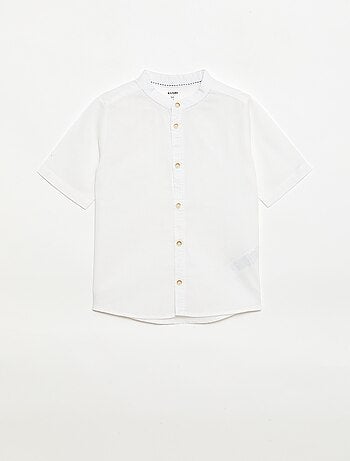 Camiseta blanca de algodón