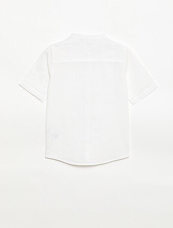 Camiseta blanca de algodón