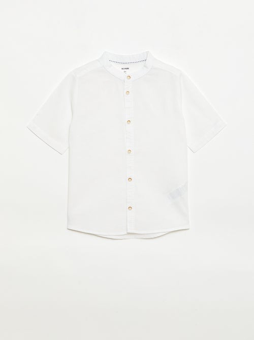 Camiseta blanca de algodón - Kiabi