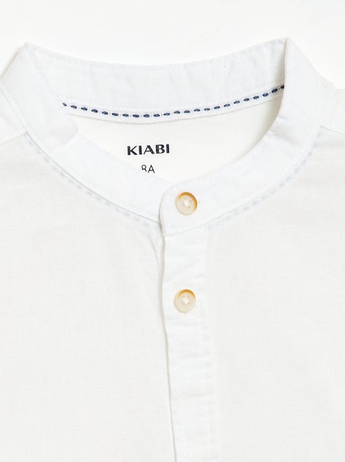 Camiseta blanca de algodón - Kiabi