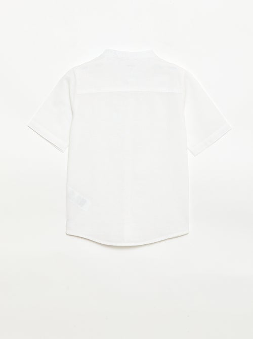 Camiseta blanca de algodón - Kiabi