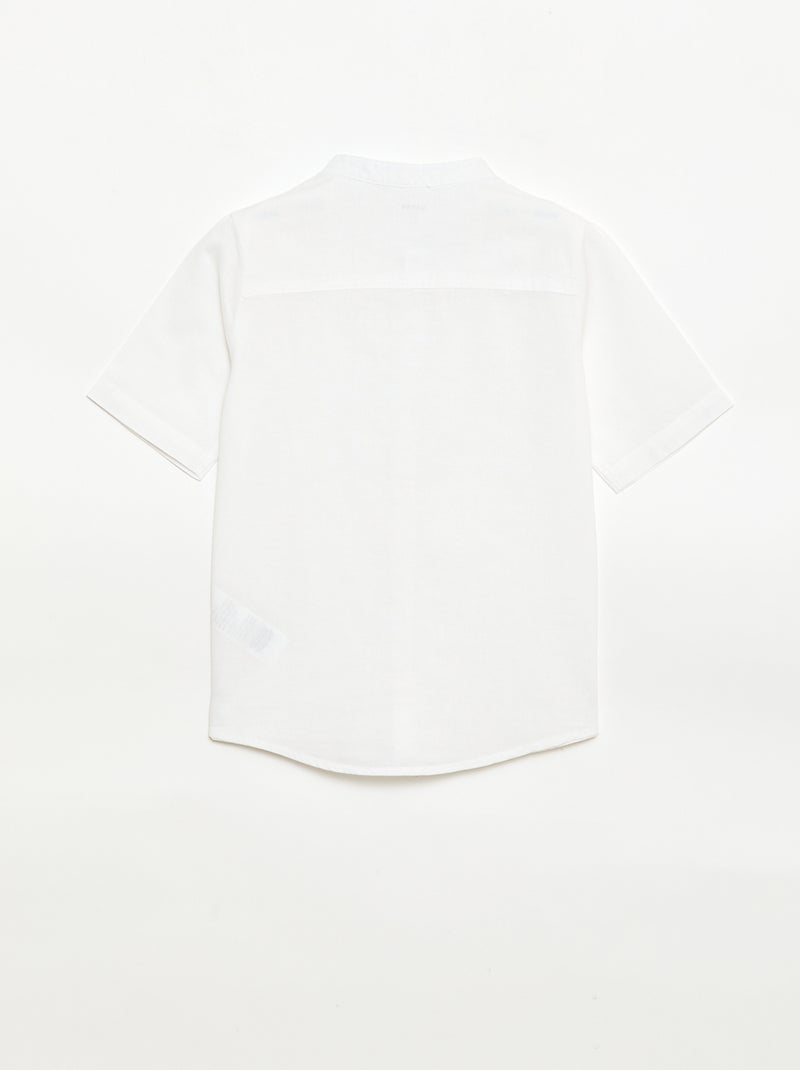 Camiseta blanca de algodón Blanco - Kiabi