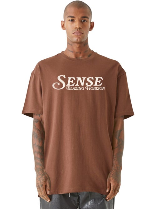 Camiseta blazing horizon 2.0 palmera de playa para hombre - 9n1m sense - Kiabi