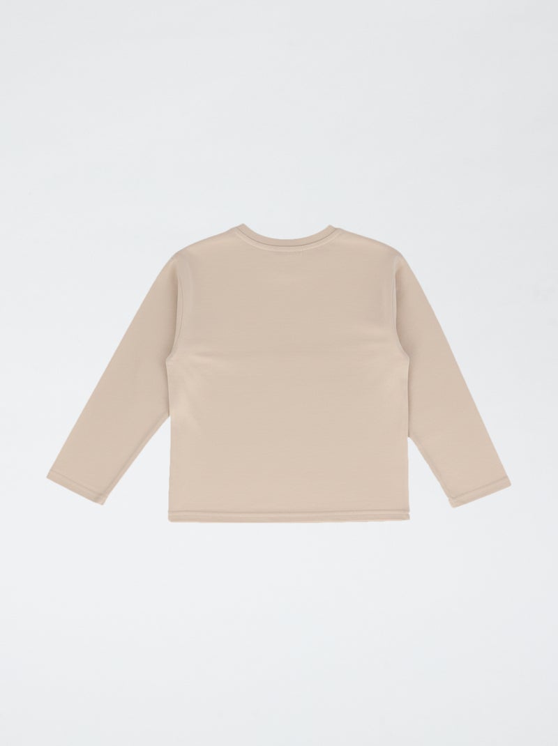 Camiseta 'Bluey' de manga larga Beige - Kiabi