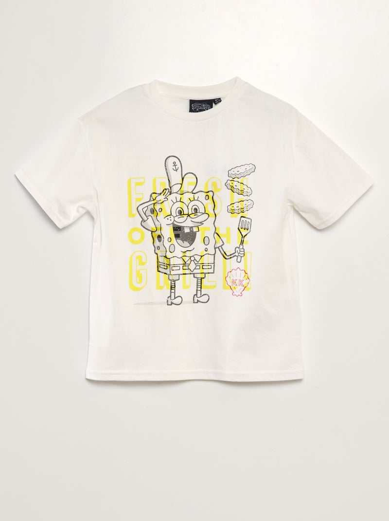 Camiseta 'Bob Esponja' BLANCO - Kiabi