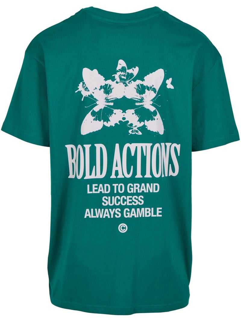Camiseta bold actions para hombre - mister tee Verde - Kiabi