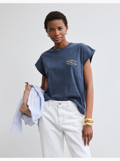 Camiseta bordada, MO Fashion - Kiabi