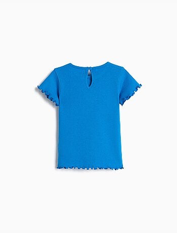 Camiseta bordado floral, MO Fashion