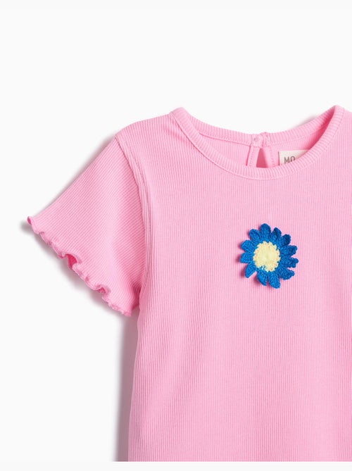 Camiseta bordado floral, MO Fashion - Kiabi Camiseta bordado floral, MO Fashion - Kiabi