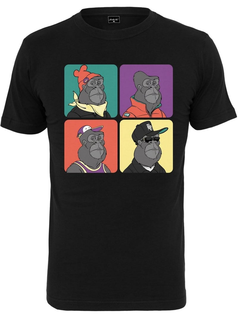 Camiseta bored gorilla para hombre - mister tee Negro - Kiabi