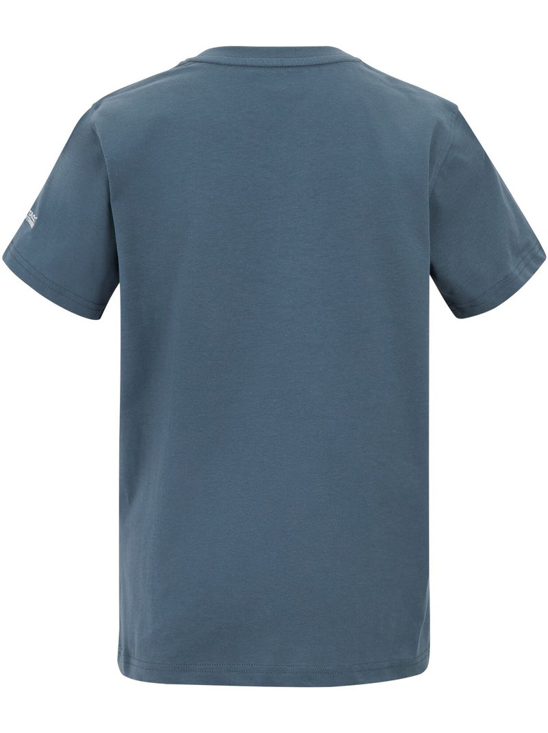 Camiseta bosley for every adventure diseño gráfico para niños/niñas - regatta Azul pizarra - Kiabi