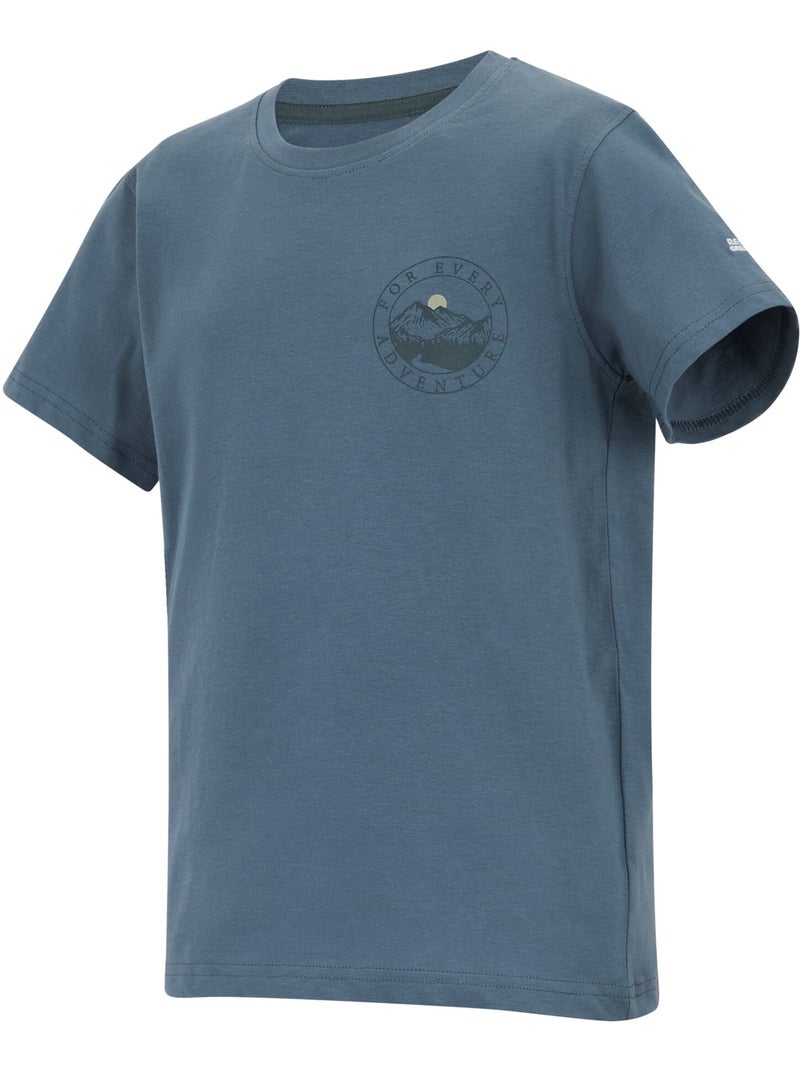 Camiseta bosley for every adventure diseño gráfico para niños/niñas - regatta Azul pizarra - Kiabi