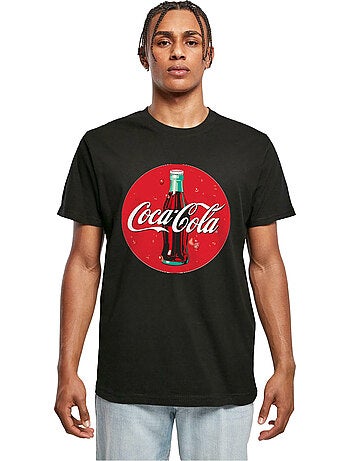 Camiseta bottle logo diseño coca cola para hombre - merchcode