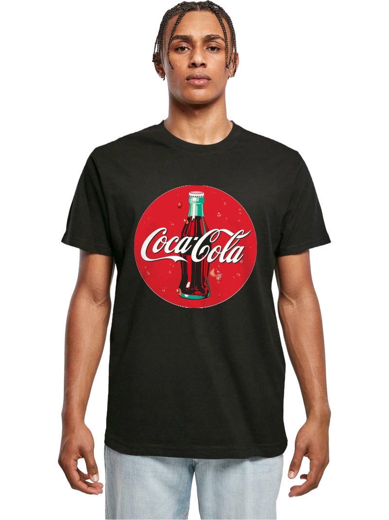 Camiseta bottle logo diseño coca cola para hombre - merchcode Negro - Kiabi