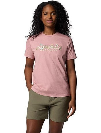 Camiseta boundless beauty diseño logotipo para mujer - columbia