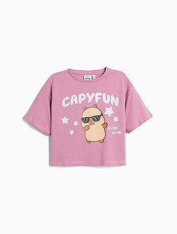 Camiseta Boxy CapyFun, MO Fashion