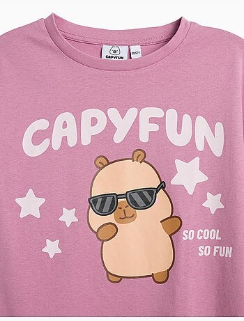Camiseta Boxy CapyFun, MO Fashion