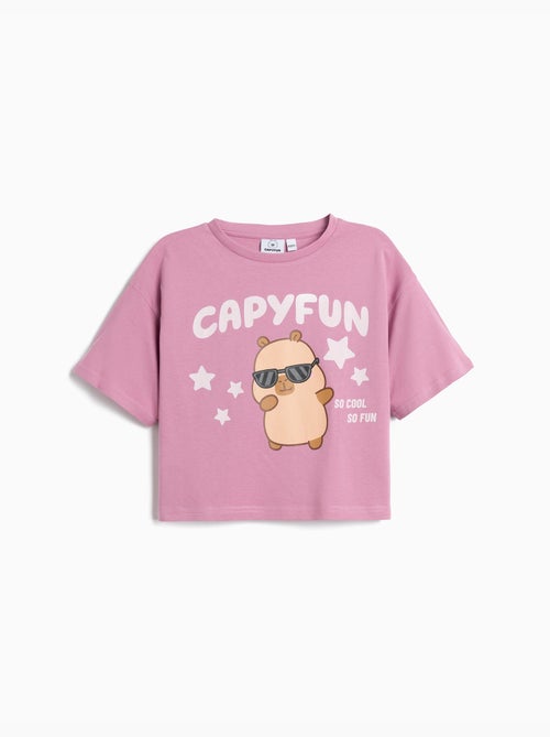 Camiseta Boxy CapyFun, MO Fashion - Kiabi