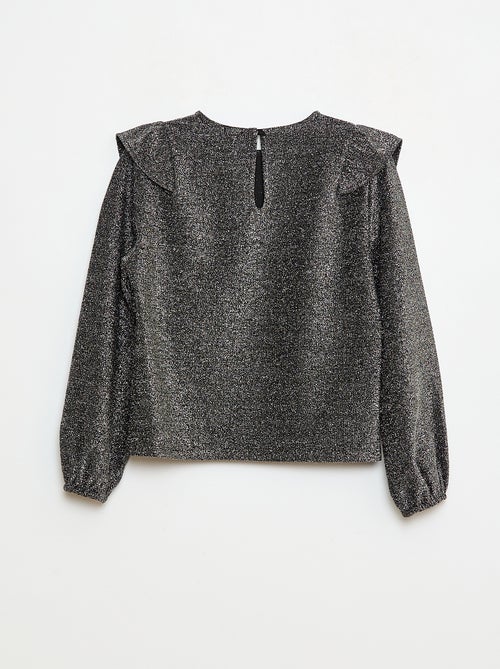 Camiseta brillante de manga larga - Kiabi