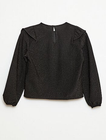 Camiseta brillante de manga larga