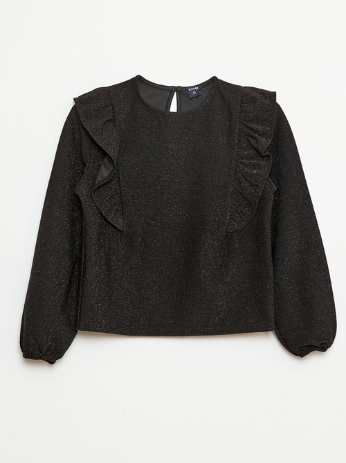 Camiseta brillante de manga larga - Kiabi