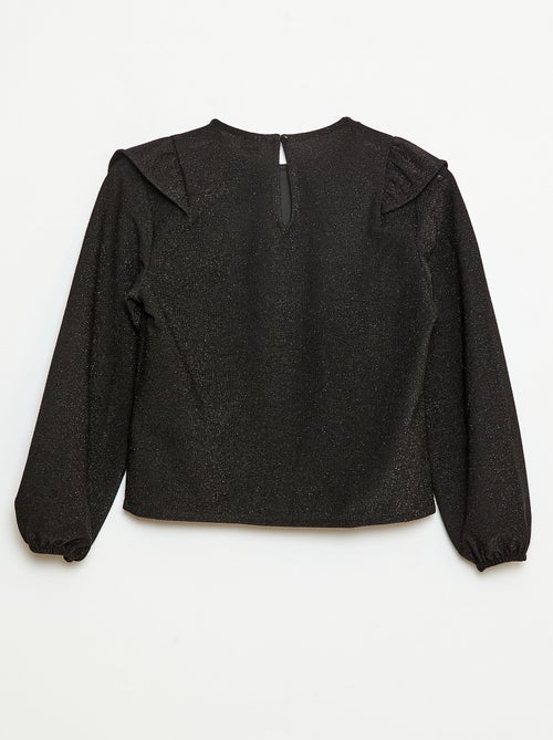 Camiseta brillante de manga larga - Kiabi