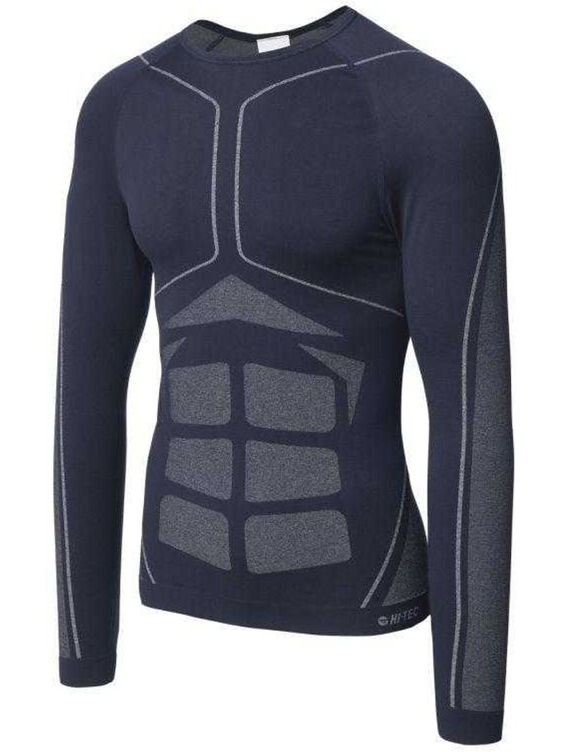 Camiseta buraz de manga larga para hombre - hi-tec Negro - Kiabi