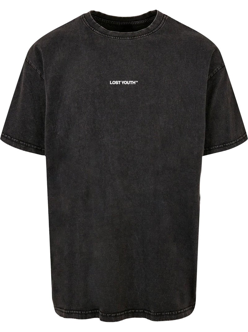 Camiseta butterfly v.3 lavado ácido para hombre - lost youth Negro - Kiabi