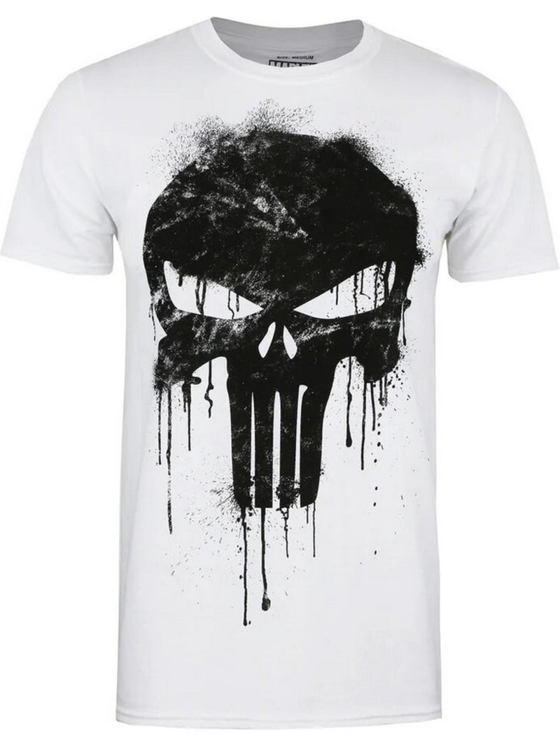Camiseta calavera para hombre - el castigador Blanco - Kiabi