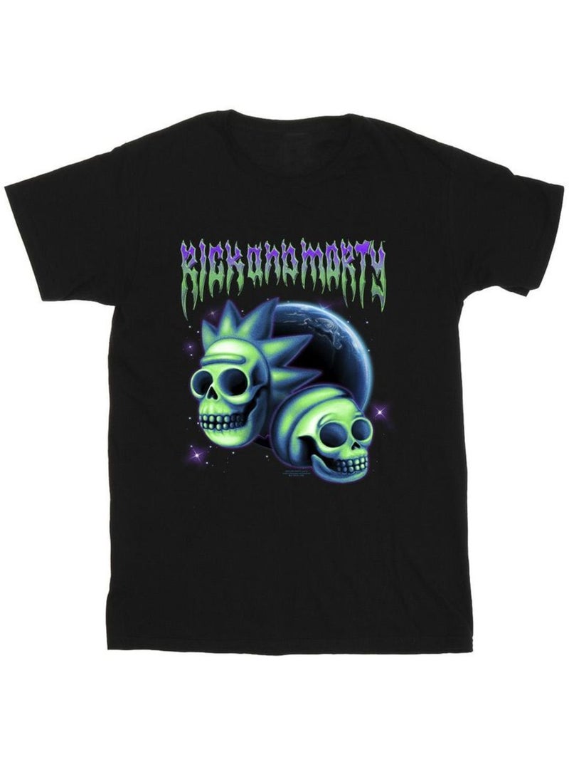 Camiseta calavera para hombre - rick and morty Negro - Kiabi