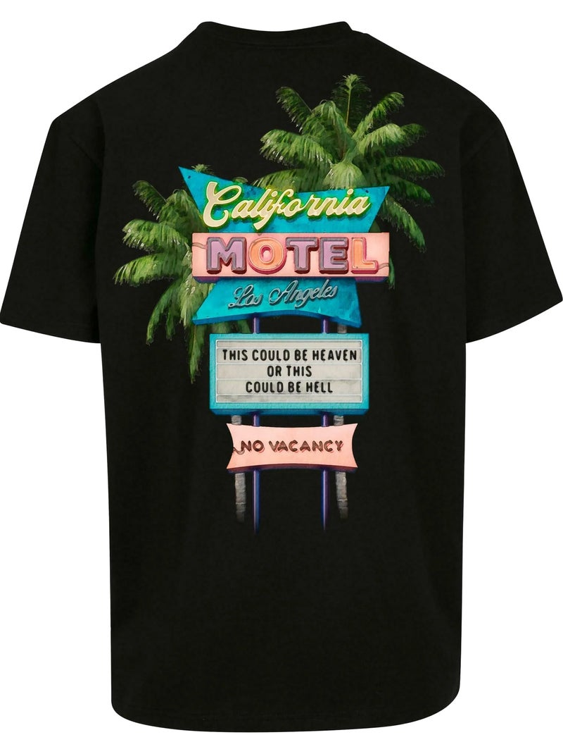 Camiseta california motel para hombre - mister tee Negro - Kiabi