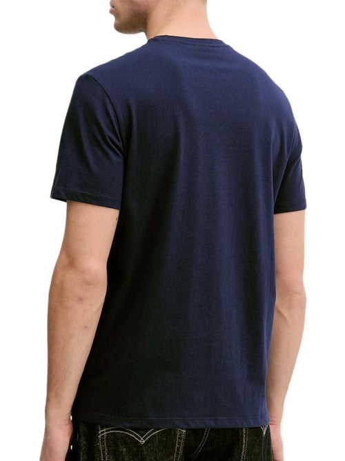 Camiseta Calvin Klein Jeans de Hombre con Insignia Marina - Kiabi Camiseta Calvin Klein Jeans de Hombre con Insignia Marina - Kiabi