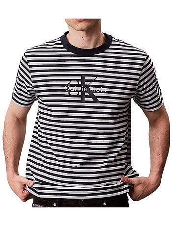 Camiseta de rayas para hombre Calvin Klein Jeans