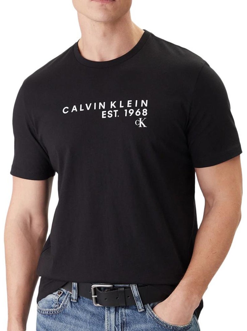 Camiseta calvin klein jeans para hombre al por mayor Negro - Kiabi