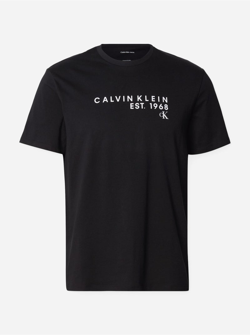 Camiseta calvin klein jeans para hombre al por mayor Negro - Kiabi