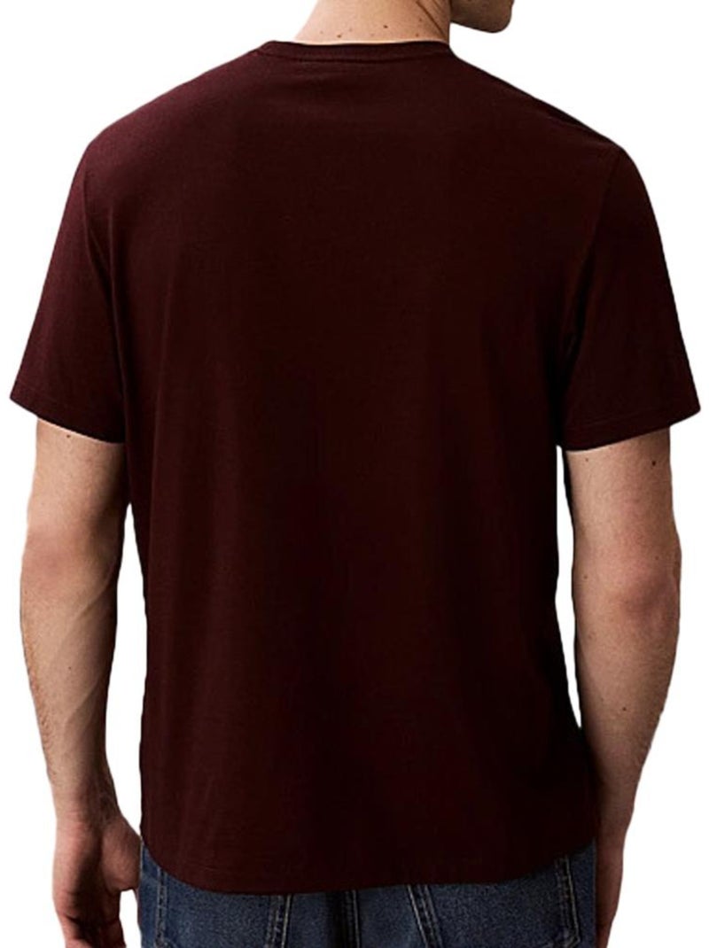 Camiseta Calvin Klein Jeans para Hombre Burdeos - Kiabi