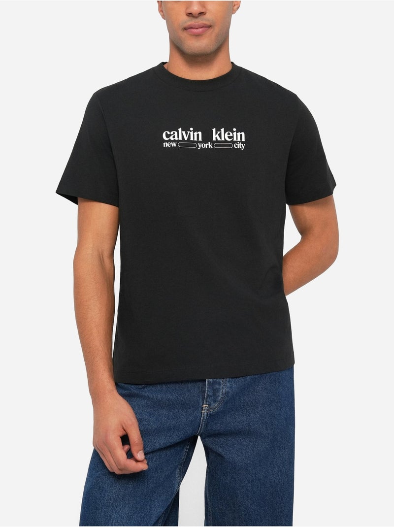 Camiseta Calvin Klein Jeans para Hombre Negro - Kiabi