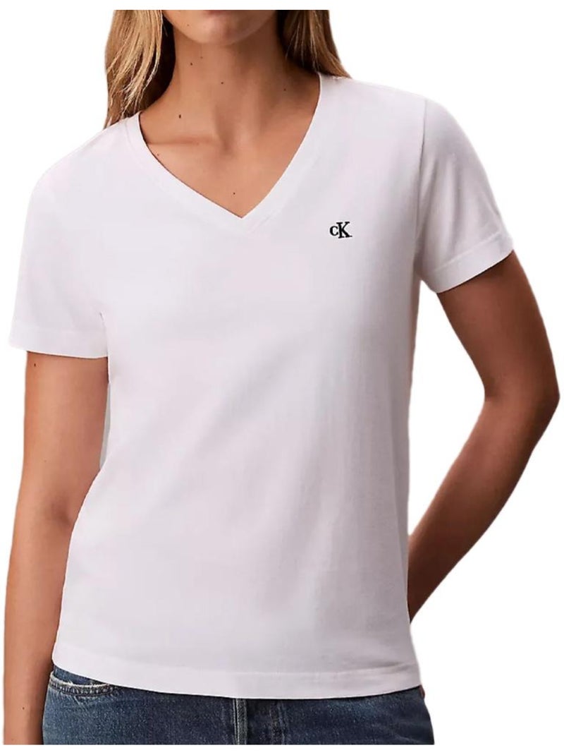 Camiseta Calvin Klein Jeans para Mujer | Blanco - Kiabi