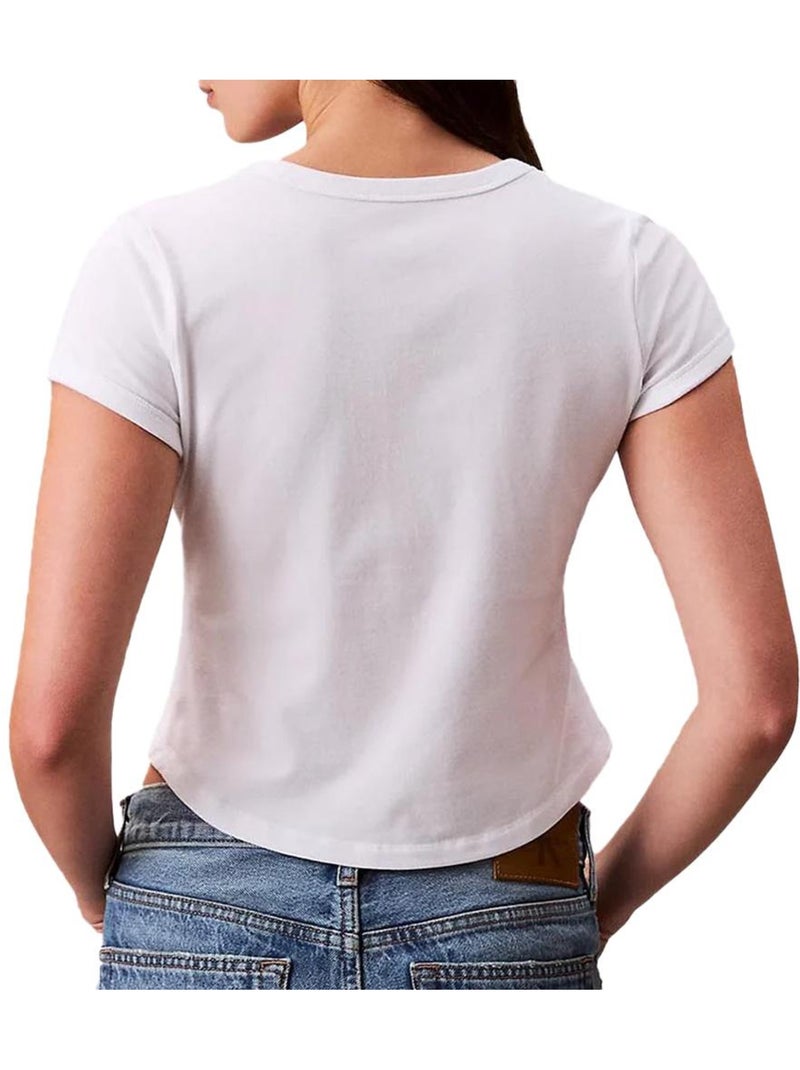Camiseta Calvin Klein Jeans para Mujer Blanco - Kiabi