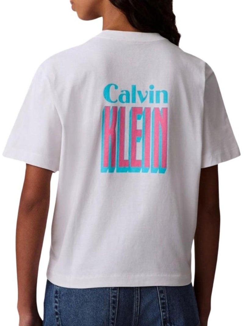 Camiseta Calvin Klein Jeans para Mujer Blanco - Kiabi