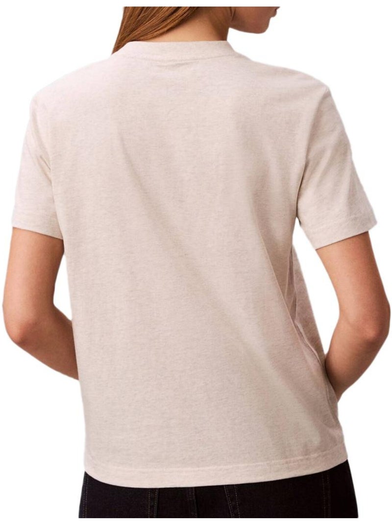 Camiseta calvin klein jeans para mujer Gris plateado - Kiabi