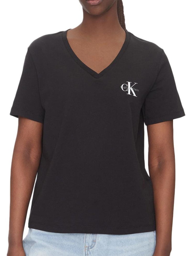 Camiseta Calvin Klein Jeans para Mujer Negro - Kiabi