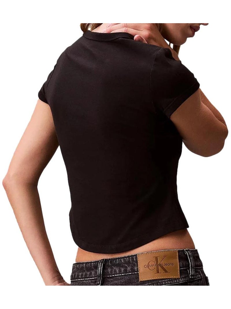 Camiseta Calvin Klein Jeans para Mujer Negro - Kiabi